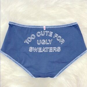 PINK Victoria's Secret Blue and White Boy short New Excellent Condition